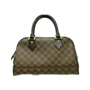 Louis Vuitton Boston Canvas Handbag Duomo Bag Damier Brown